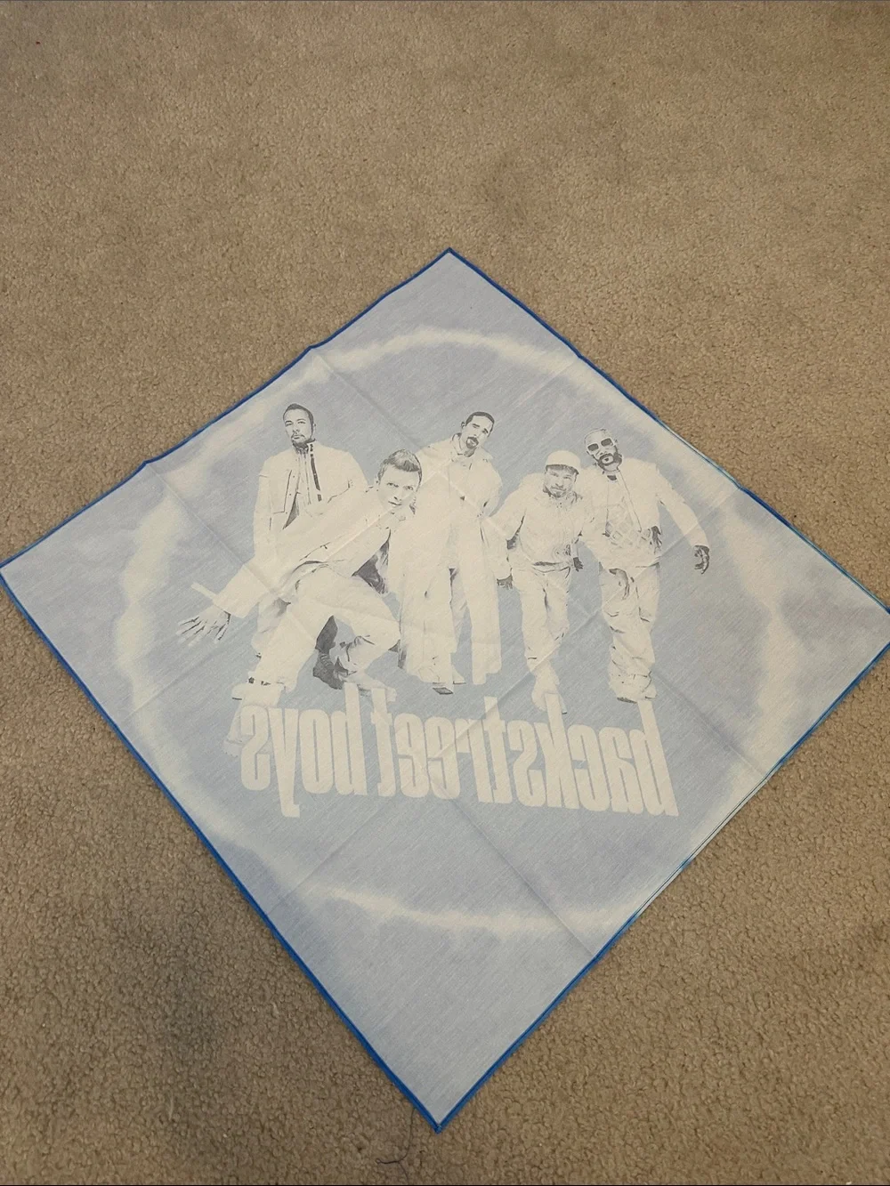 Backstreet Boys Blue Tie-Dye Bandana NEW Summer 2026 Merch